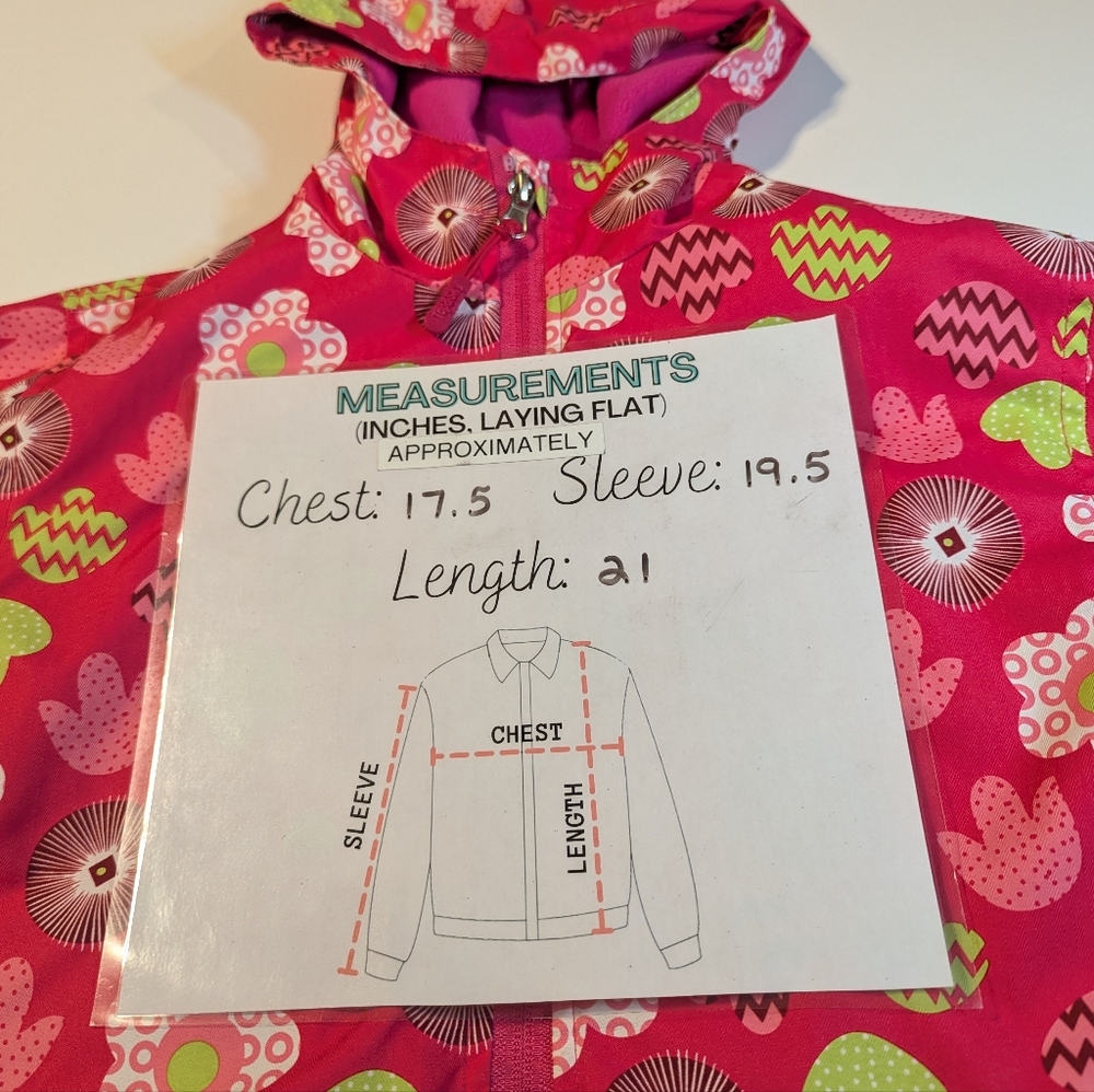 Top & Sky Kid's Colorful Patterned Hooded Lightweight Jacket Size XL - Picture 5 of 5